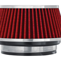 Spectre Adjustable Conical Air Filter 2-1/2in. Tall (Fits 3in. / 3-1/2in. / 4in. Tubes) - Red