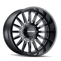 Mayhem 8114 Utopia 20x9 / 8x165.1 BP / 18mm Offset / 125.2mm Hub Black w/ Milled Spokes Wheel