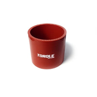 Torque Solution Straight Silicone Coupler: 2.5in Red Universal