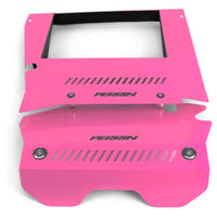 Perrin 2015+ Subaru WRX Engine Cover Kit (Intercooler Shroud + Pulley Cover) - Hyper Pink