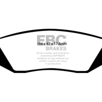 EBC 07-11 Jeep J8 2.8 TD Bluestuff Rear Brake Pads