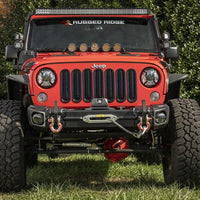 Rugged Ridge 07-18 Jeep Wrangler JK Arcus Front Bumper Set w/Tray & Hooks