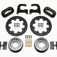 Wilwood Forged Dynalite Rear Drag Kit Drilled Rotor 58-64 Olds/Pontiac 1/2in Studs