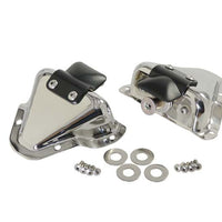 Kentrol 81-95 Jeep CJ/Wrangler YJ Interior Door Latch Brackets Pair - Polished Silver