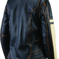 River Road Dame Vintage Leather Jacket Black Womens - Small