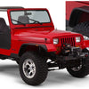 Bushwacker 87-95 Jeep Wrangler Flat Style Flares 4pc Excludes Renegade - Black