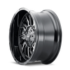 Mayhem 8111 Flywheel 22x10 / 8x180 BP / -19mm Offset / 124.1mm Hub Black w/ Milled Spokes Wheel