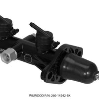 Wilwood Tandem Remote Master Cylinder - 15/16in Bore Black