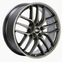 BBS CC-R 19x10 5x120 ET38 Satin Platinum Polished Rim Protector Wheel -82mm PFS/Clip Required