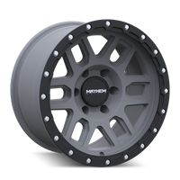 Mayhem 8304 Delta 20x9 / 5x150 BP / 0mm Offset / 110mm Hub Matte Gunmetal w/ Matte Black Lip Wheel