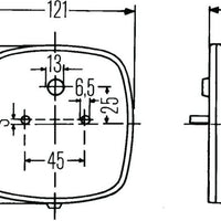 Hella 2578 Stop / Turn / Tail / License Plate Lamp