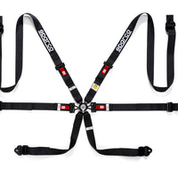 Sparco Belt PD 6 Point 2in Black Harness