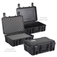 Go Rhino XVenture Gear Hard Case w/Foam - Medium 18in. / Lockable / IP67 - Tex. Black