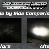 Oracle Rear Bumper LED Reverse Lights for Jeep Wrangler JL - 6000K SEE WARRANTY