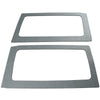 DEI 11-18 Jeep Wrangler JK 2-Door Boom Mat Rear Side Window Trim - 2 Piece - Gray Leather Look