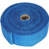 Torque Solution 50in x 2in Universal Fiberglass Exhaust Wrap - Blue