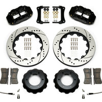 Wilwood Narrow Superlite Black 6R Front Kit 14in Drilled Rotor w/ Lines 05-15 Toyota Tacoma