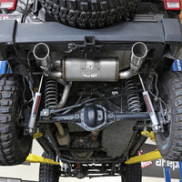 aFe Rebel Series 2.5in 409 SS Axle-Back Exhaust w/Polished Tips 07+ Jeep Wrangler (JK) V6 3.6L/3.8L