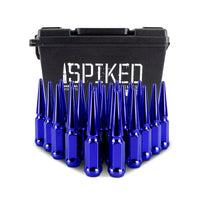 Mishimoto Mishimoto Steel Spiked Lug Nuts M12 x 1.5 24pc Set Blue