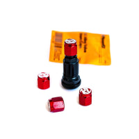 Fifteen52 Valve Stem Cap Set - Red - 4 Pieces