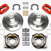 Wilwood Forged Dynalite P/S Park Brake Kit Red Ford 8.8 Special w/2.50in Offset-5 Lug