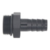 DeatschWerks 10AN ORB Male to 1/2in Male Triple Barb Fitting (Incl O-Ring) - Anodized Matte Black