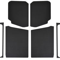 DEI 18-23 Jeep Wrangler JL 2-Door Boom Mat Complete Headliner Kit - 7 Piece - Black Leather Look