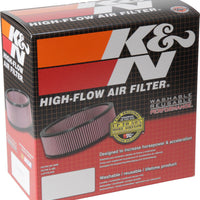 K&N Custom Oval Race Filter 5-1/8in FLG / 9in OD x 3-3/8in HW/VENT