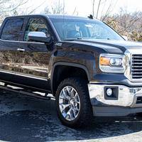 Fishbone Offroad 07-18 Chevrolet Silverado 1500/2500/3500 Crew Cab Oval Side Steps - Black Textured