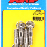 ARP M10 x 1.25 x 48mm Broached 4 Piece Stud Kit