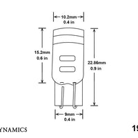 Diode Dynamics 194 LED Bulb HPHP3 LED - Green (Single)