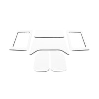 DEI 11-18 Jeep Wrangler JK 4-Door Boom Mat Complete Headliner Kit - 6 Piece - White