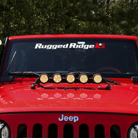 Rugged Ridge 07-18 Jeep Wrangler JK Elite Fast Track Windshield Light Bar Mount w/o Crossbar