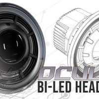 Oracle Oculus 7in Bi-LED Projector Headlights for Jeep Wrangler JK - 6000K SEE WARRANTY