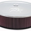 K&N Universal Custom Air Filter - Round 5.125in Flange / 14in OD / 5.125in ID / 5.625in Height