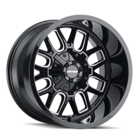 Mayhem 8107 Cogent 20x9 / 6x135 BP / 18mm Offset / 106mm Hub Black w/ Milled Spokes Wheel