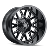 Mayhem 8107 Cogent 22x10 / 6x135 BP / -19mm Offset / 106mm Hub Black w/ Milled Spokes Wheel