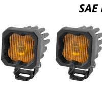 Diode Dynamics Stage Series C1 LED Pod - Yellow SAE Fog Standard ABL (Pair)