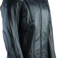 River Road Race Leather Jacket Black - Small