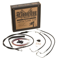 Burly Brand 97-99 H-D Control Kit 13in Baggger Bar - Black