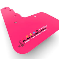 Rally Armor 11-14 Subaru WRX/STI (Sedan Only) Pink Mud Flap BCE Logo