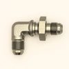 DeatschWerks 6AN Male Flare To 6AN Male Flare Bulkhead Adapter 90-Degree (Incl. Nut)