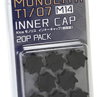 Project Kics M14 Monolith Cap - Black (Only Works For M14 Monolith Lugs) - 20 Pcs