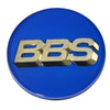 BBS Center Cap 70.6mm Blue/Gold (3-Tab)