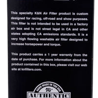 K&N Custom Round Filter 5-1/8in FLG / 11in Dia / 4-3/4in H w/VENT