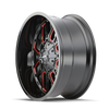 Mayhem 8107 Cogent 20x10 / 6x135 BP / -19mm Offset / 106mm Hub Black w/ Prism Red Wheel