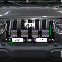 Diode Dynamics Jeep JL SS5 4-Pod CrossLink Grille Lightbar Kit Sport - White Combo