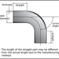 HKS Universal Aluminum Bend - 80mm - 90 Deg -1.0D