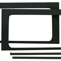 DEI 18-23 Jeep Wrangler JL 2-Door Boom Mat Rear Side Window Trim - 2 Piece - Black