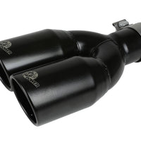 aFe Rebel Series 2.5in 409 SS Axle-Back Exhaust System Black 07-18 Jeep Wrangler (JK) V6-3.6L/3.8L